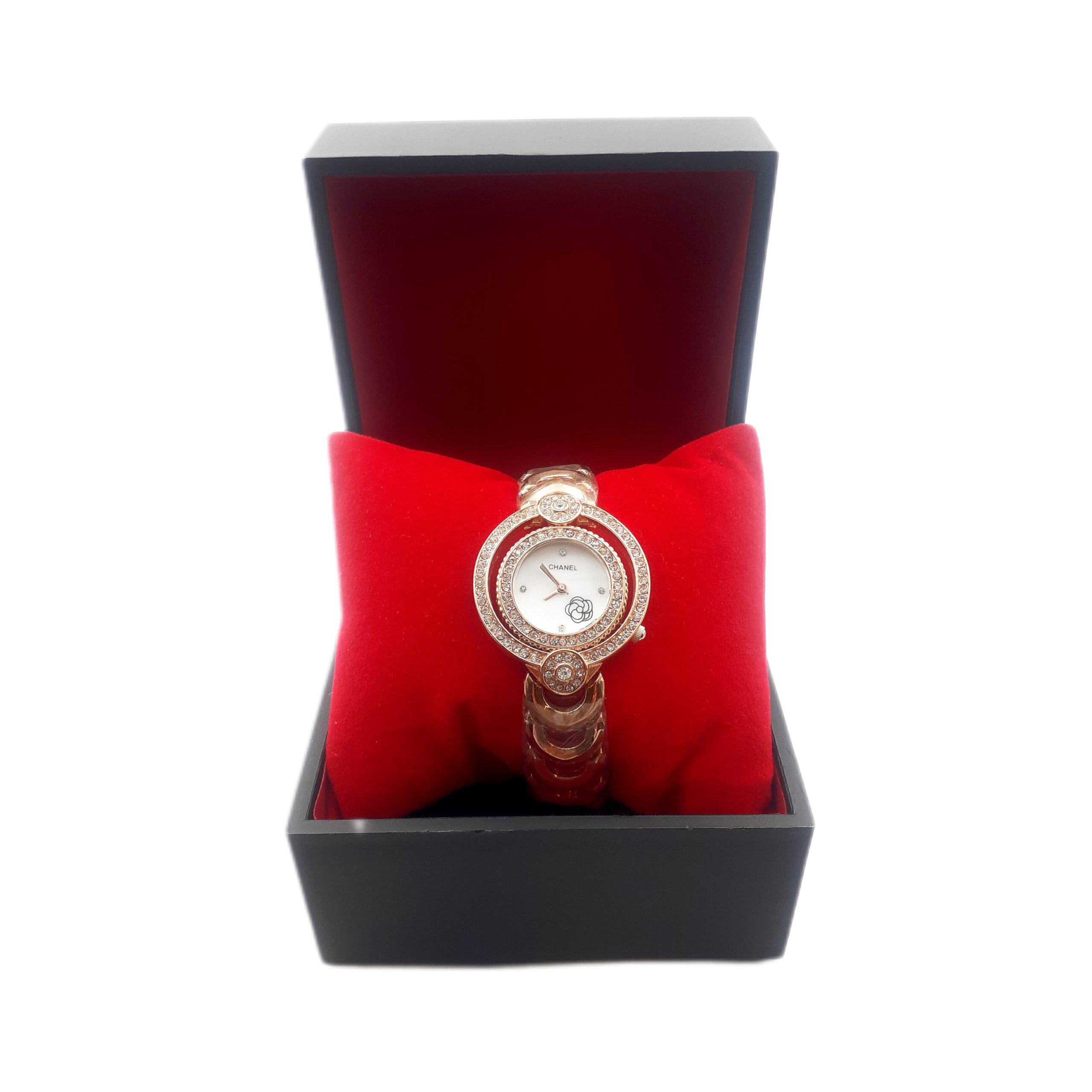 ساعت زنانه شنل طرح گل نگیندار