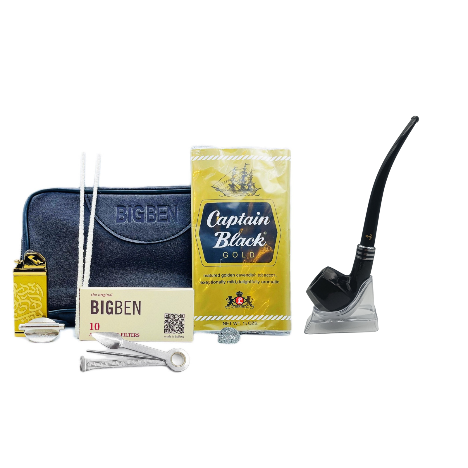 پیپ چوبی پایه بلند چوب گردو کد 235