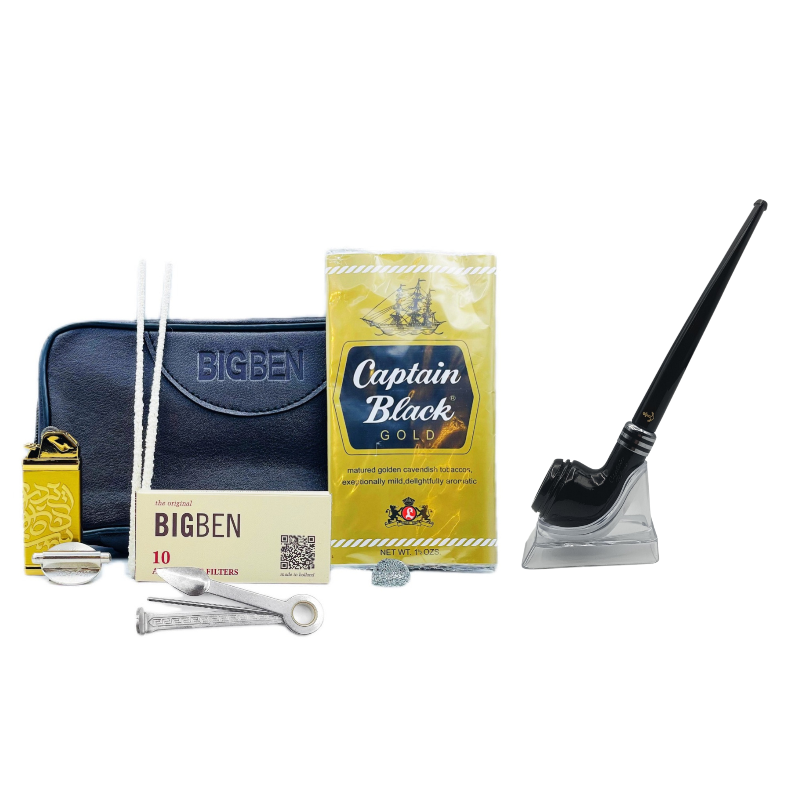 پیپ چوبی پایه بلند چوب گردو کد 238