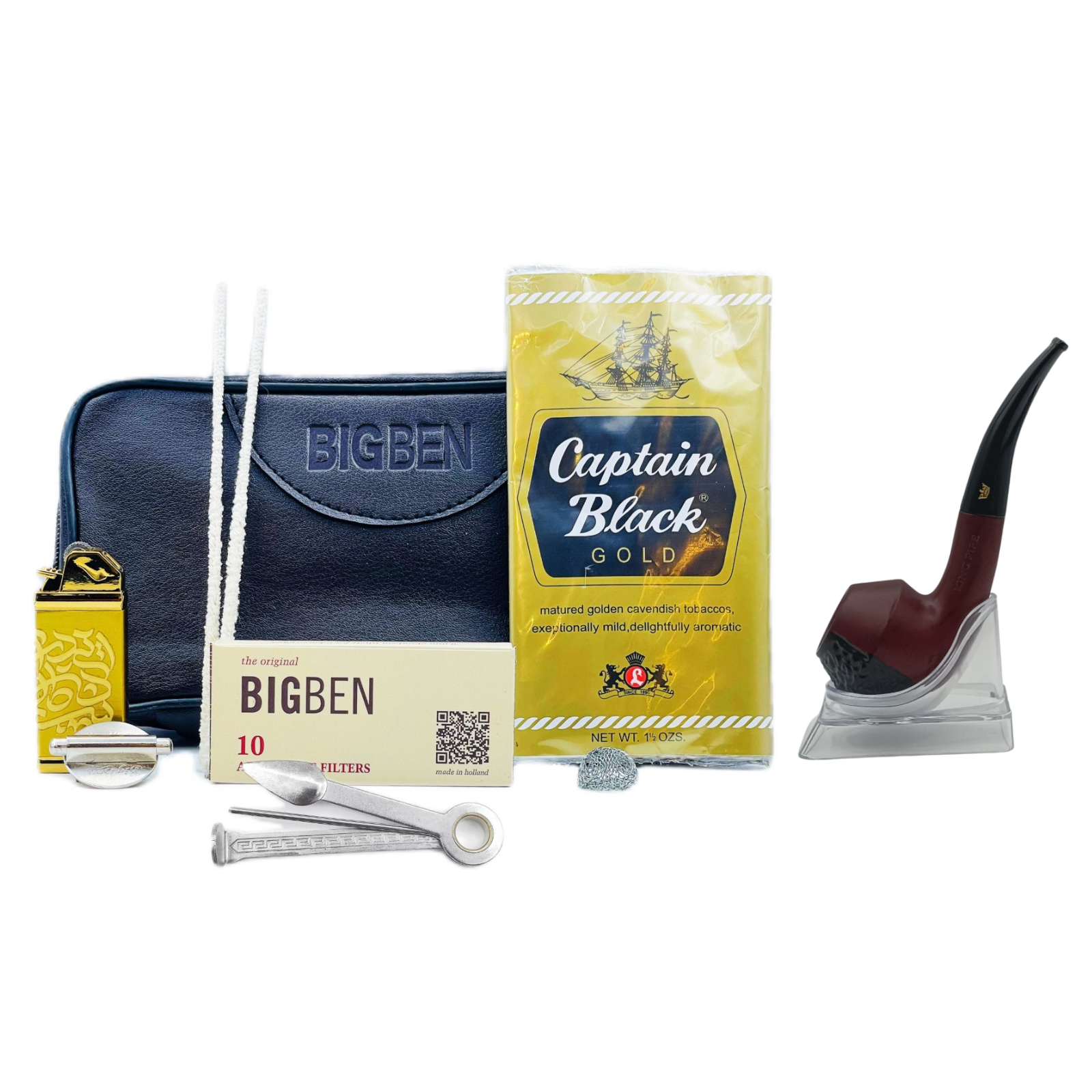 پیپ چوبی پایه کوتاه چوب گردو کد 239