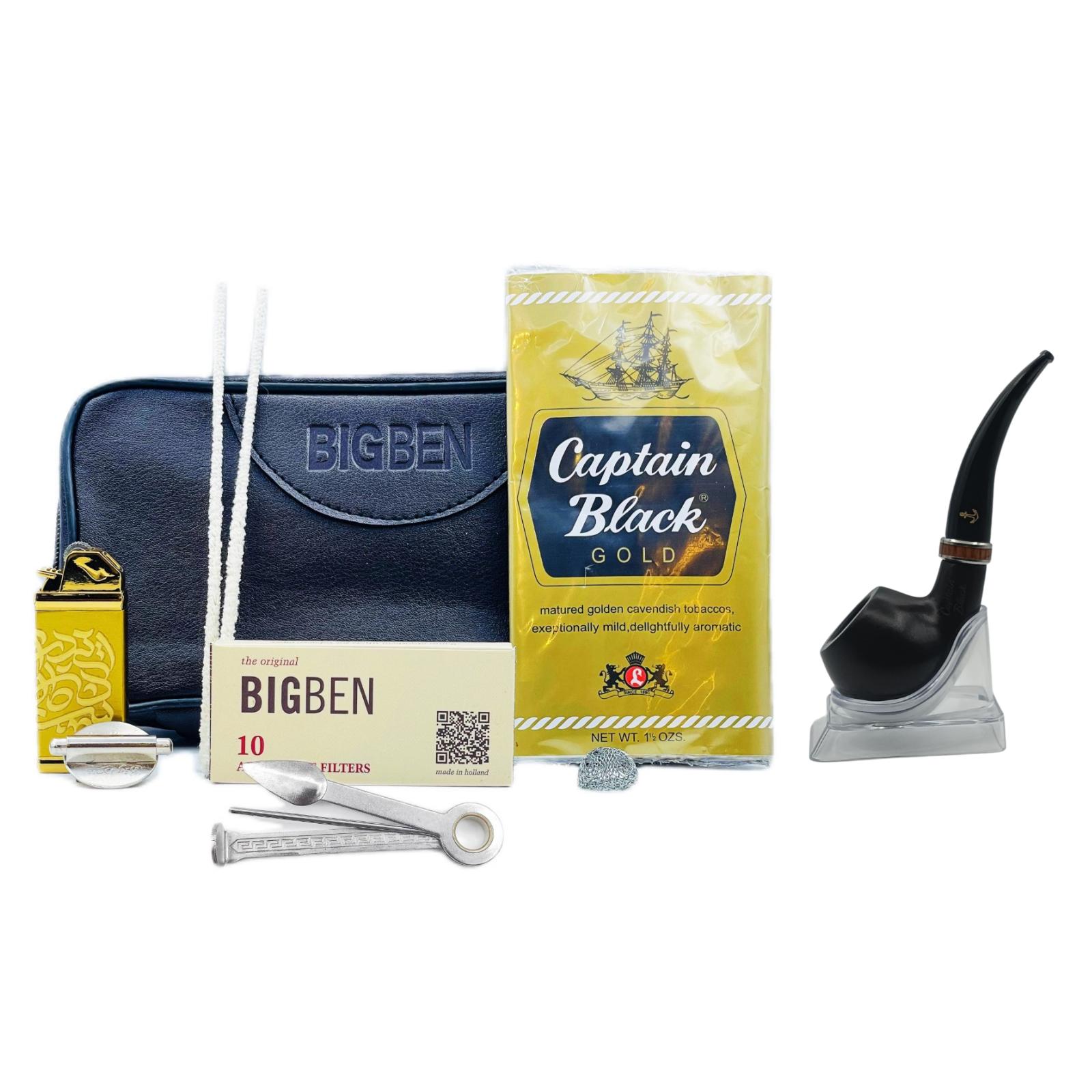 پیپ چوبی پایه کوتاه چوب گردو کد 243