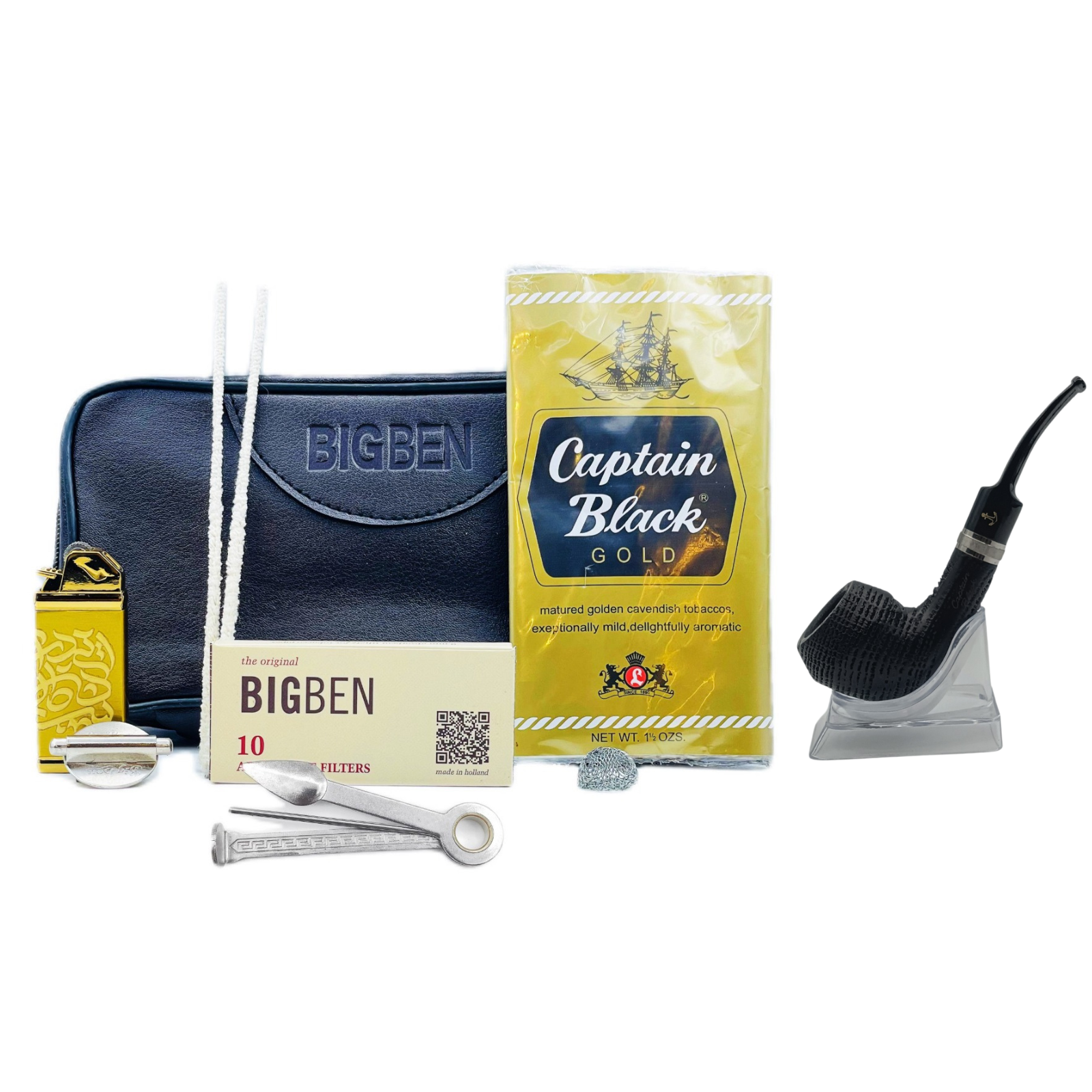 پیپ چوبی پایه کوتاه چوب گردو کد 244