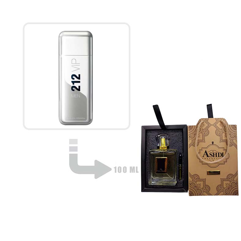 عطر ادکلن ۲۱۲ وی آی پی مردانه 100 میل اشدی | Carolina Herrera 212 VIP Men Ashdi 100ml